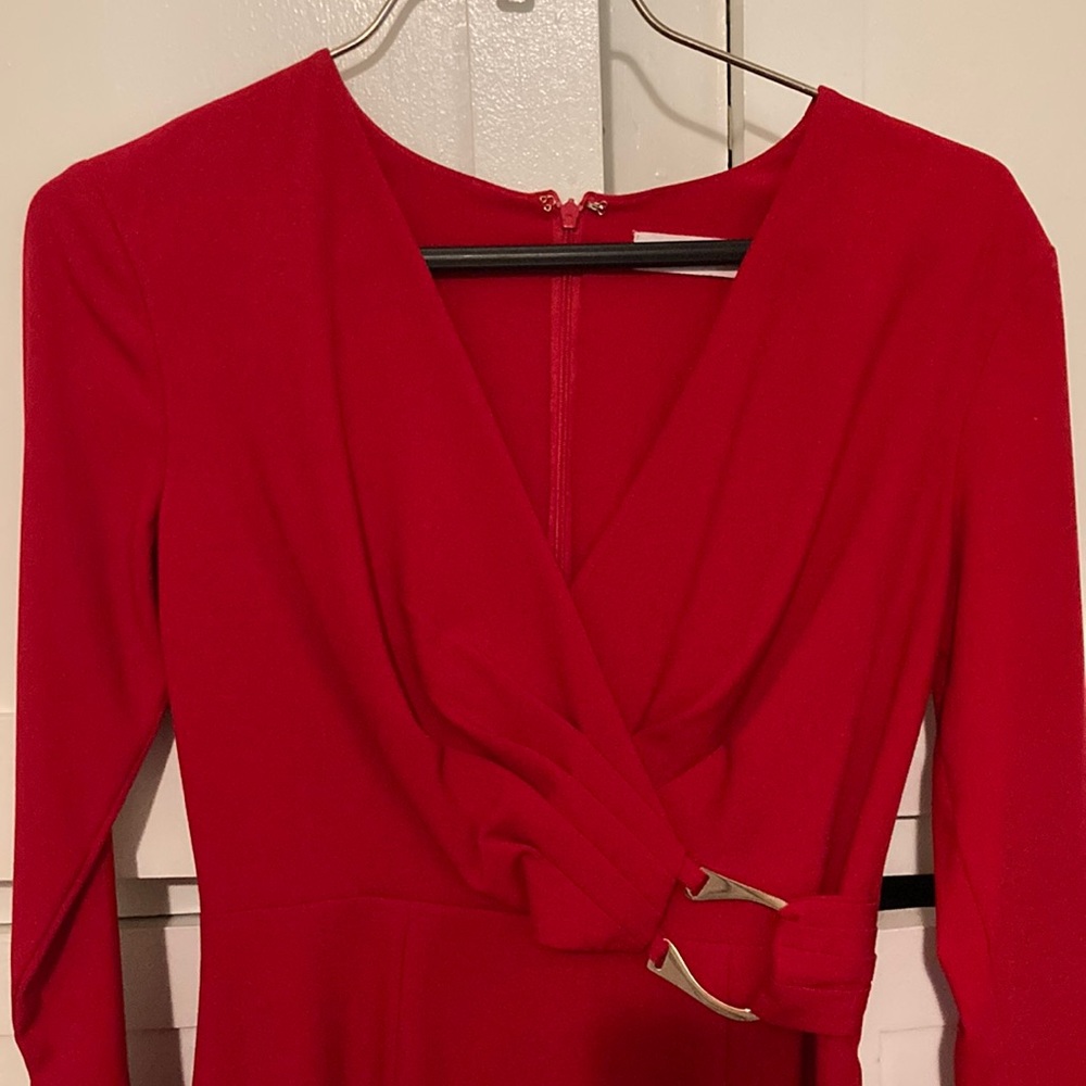 Calvin Klein Red dress size 2 excellent condition